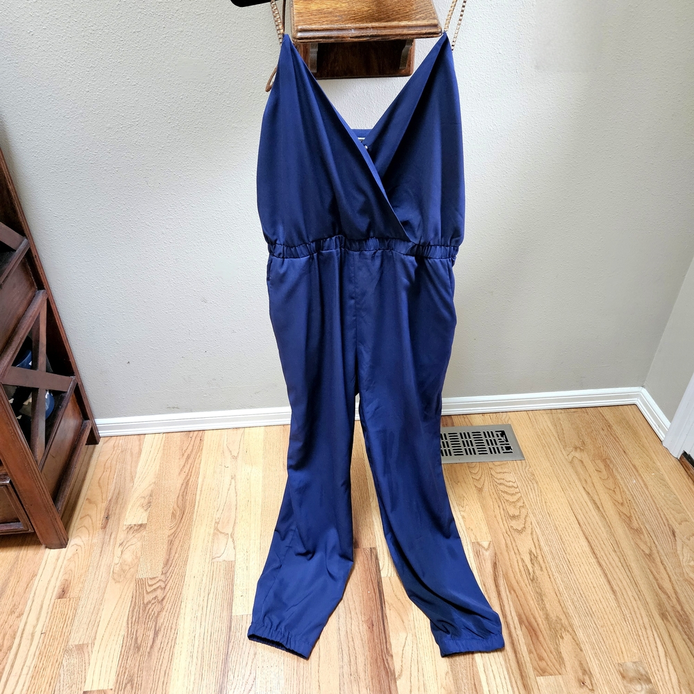 Nikibiki Navy Sleeveless Jumpsuit
